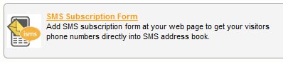 iSMS Subscription Form