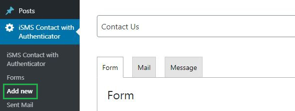 Configure WordPress iSMS Contact Form Authenticator Plugin Malaysia