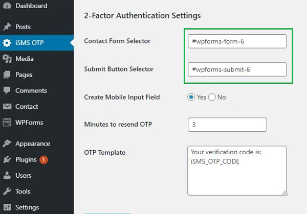 Configure WordPress iSMS Authenticator Plugin Malaysia