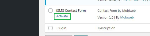 Install WordPress iSMS Contact Form Plugin Bulk SMS Malaysia