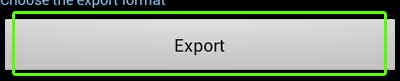 iPhone CSV Export
