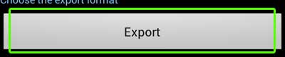 iPhone CSV Export