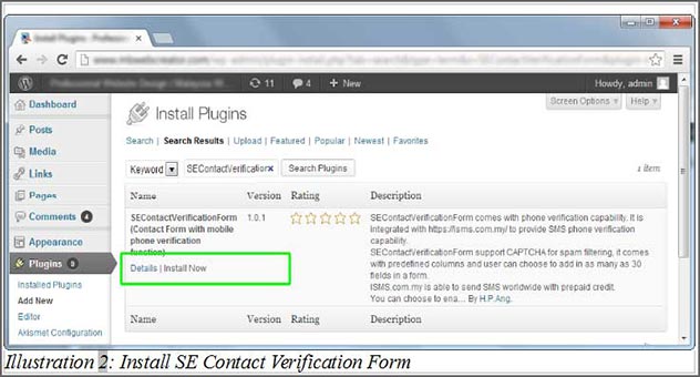 SMS Verification with Wordpress