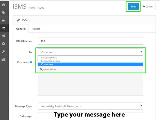 Bulk SMS with Opencart